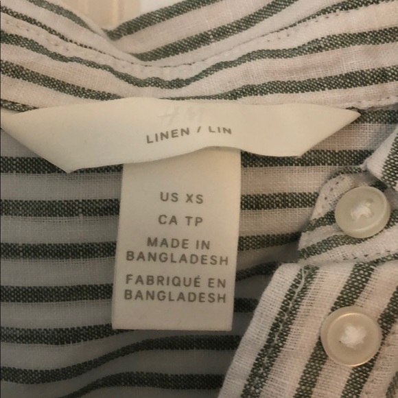H&M Striped Button Up - Picture 2 of 3